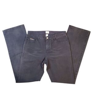 Calvin Klein Jeans Womens Charcoal Mid Rise Denim Pants